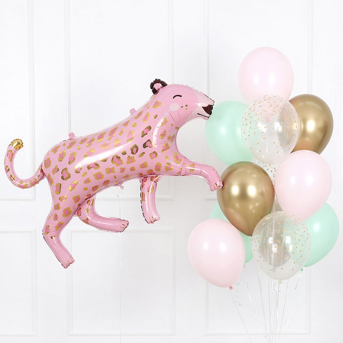 Helium Bouquet Leopard