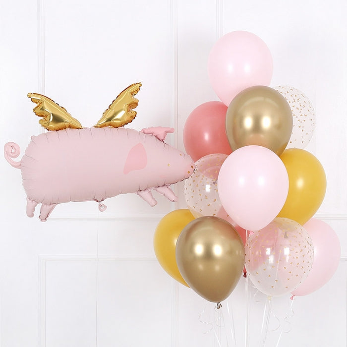 Helium Bouquet Flying Pig [weight estimate]