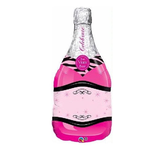 Celebrate pink bubbly wine