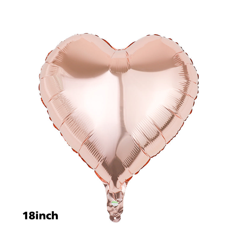 18" Rose Gold Heart - 45cm DECORATIVE SHAPES soleystudio 790