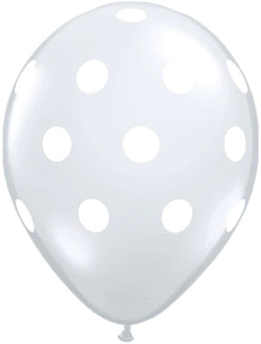 11" Big Polka Dot Diamond Clear
