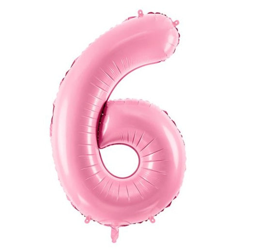 34" Pink number 6