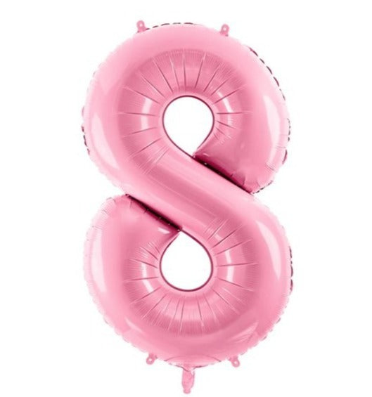 34" Pink number 8