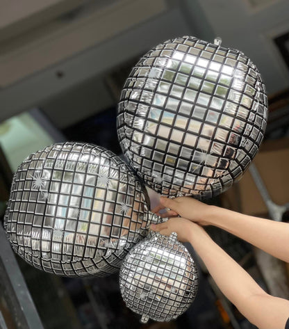 4D METALLIC DISCO FOIL BALLOONS