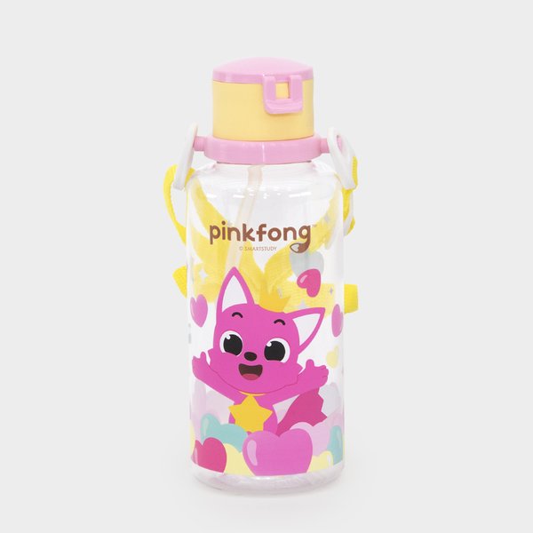 Pinkfong Straw Water Bottle PINK