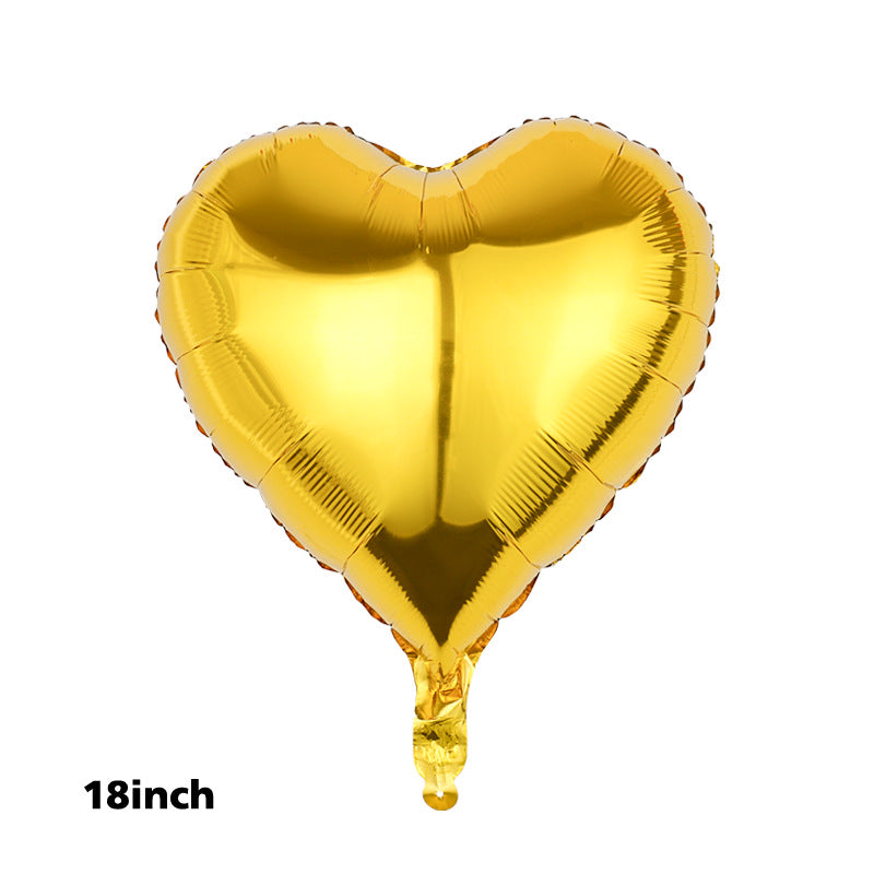 18" Gold Heart - 45cm