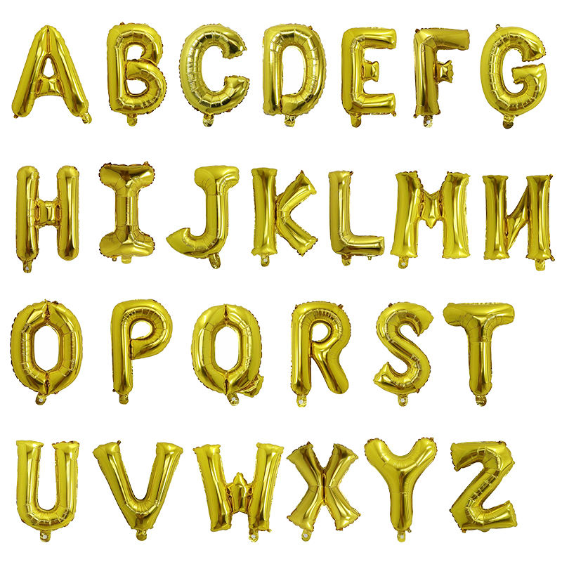 16" Gold letter