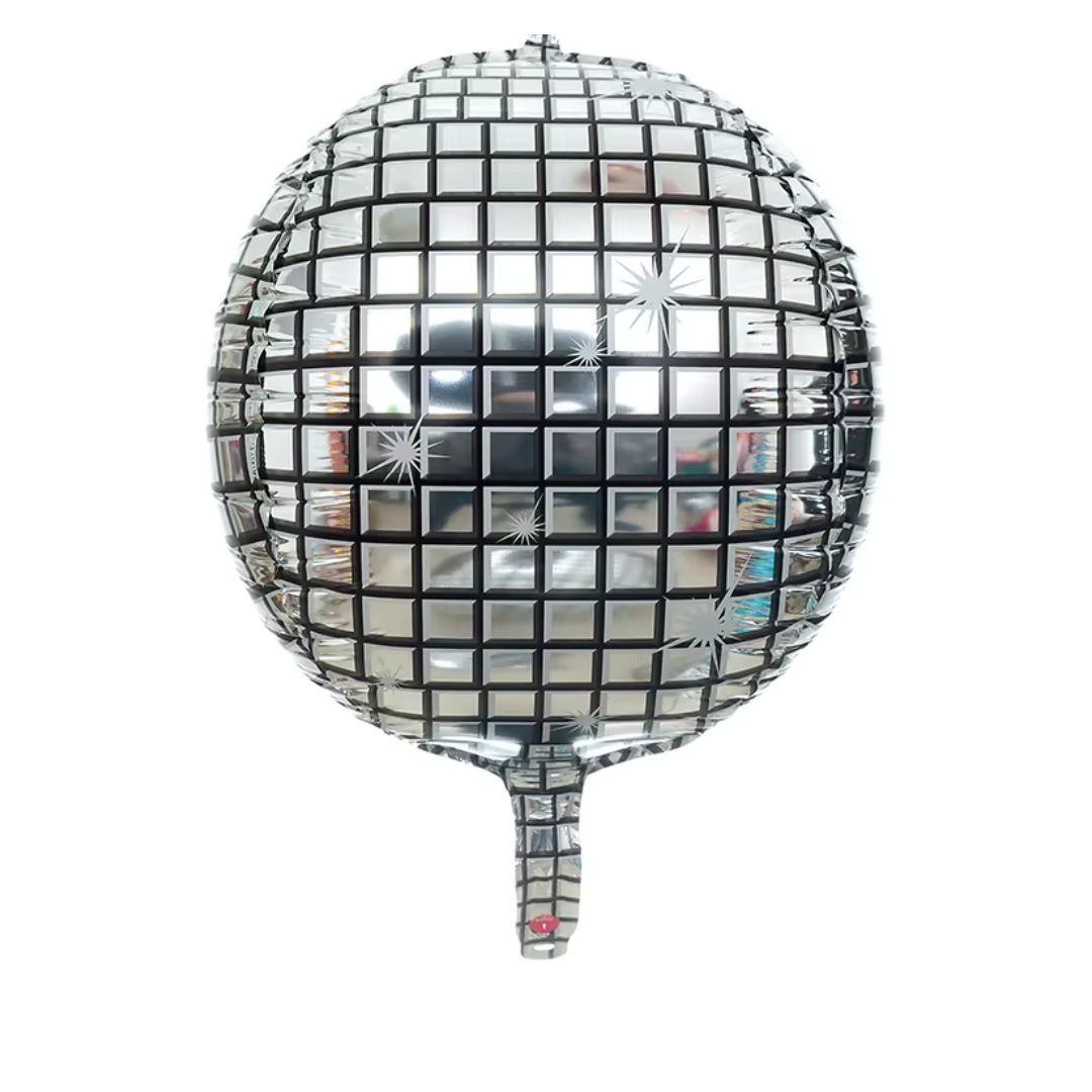 4D METALLIC DISCO FOIL BALLOONS