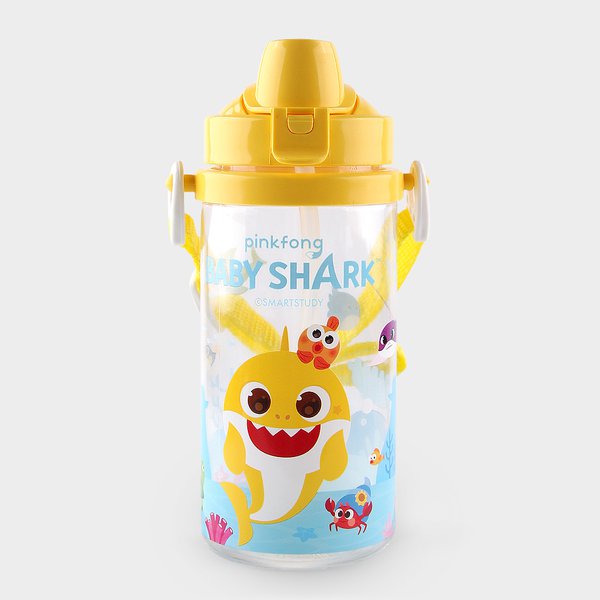 Pinkfong Straw Water Bottle YELLOW