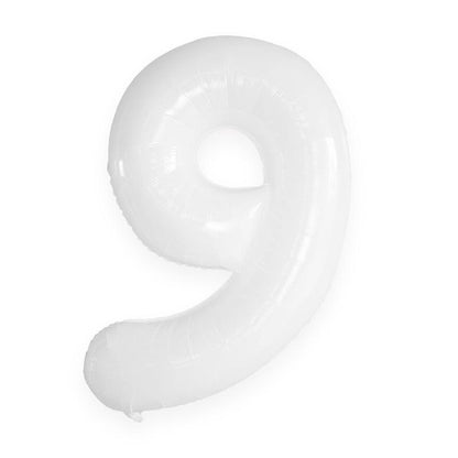 26" White Number 0-9