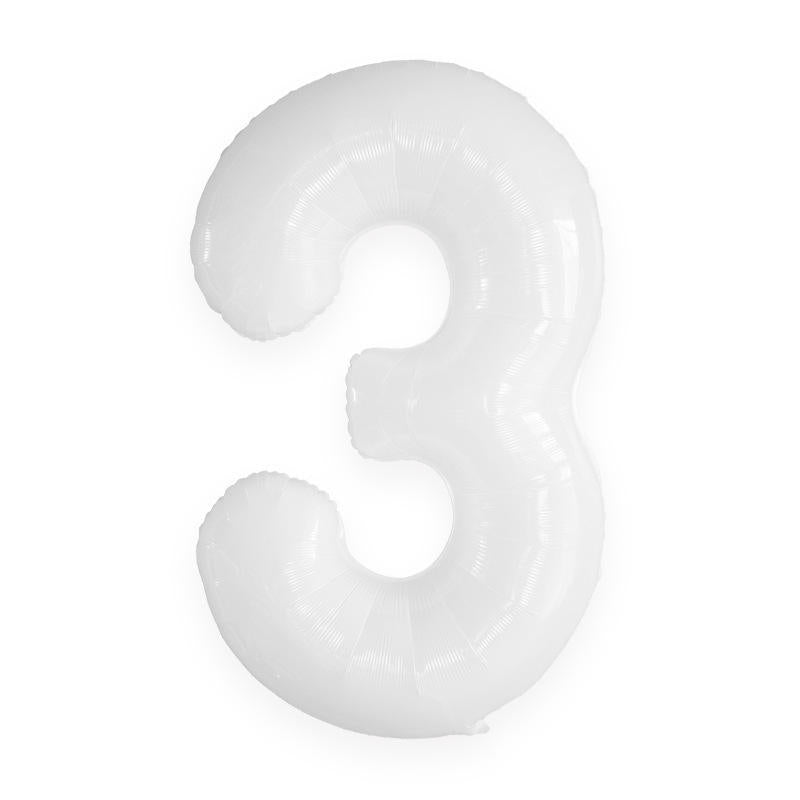 16" White Number 0-9