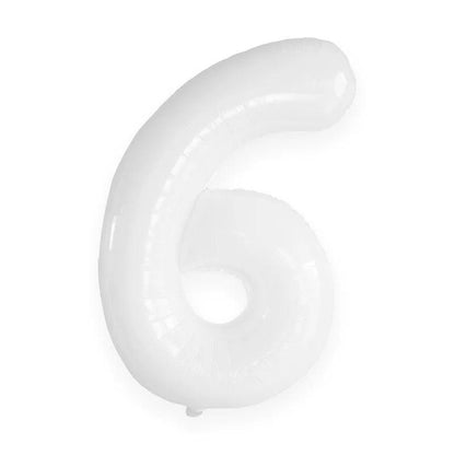 16" White Number 0-9