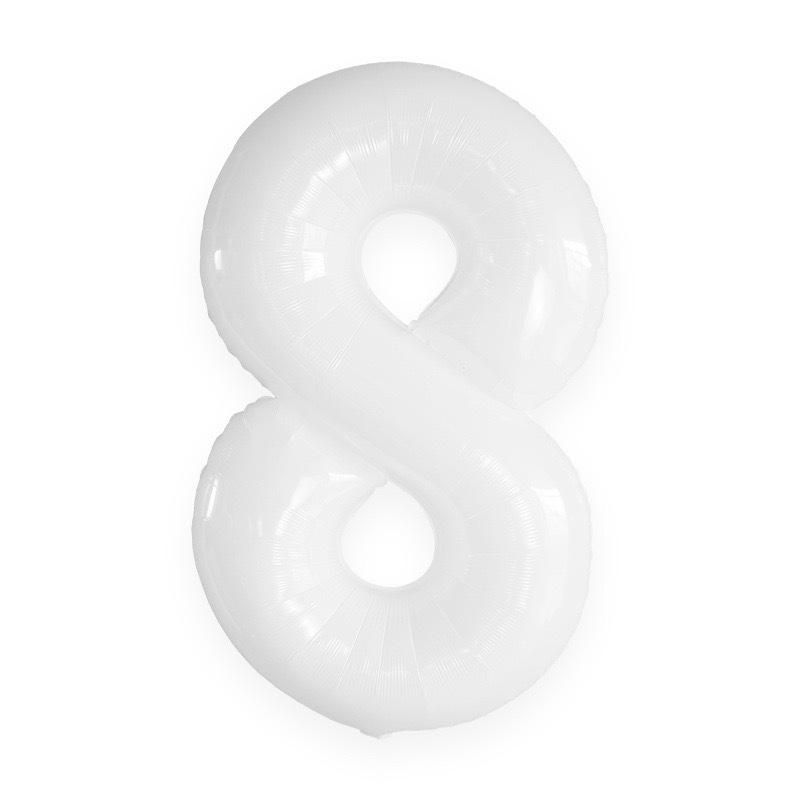 16" White Number 0-9