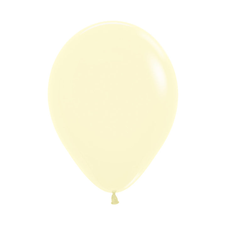 05" Pastel Matte Yellow Round