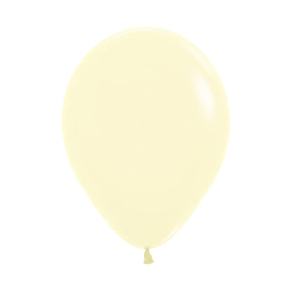 05" Pastel Matte Yellow Round