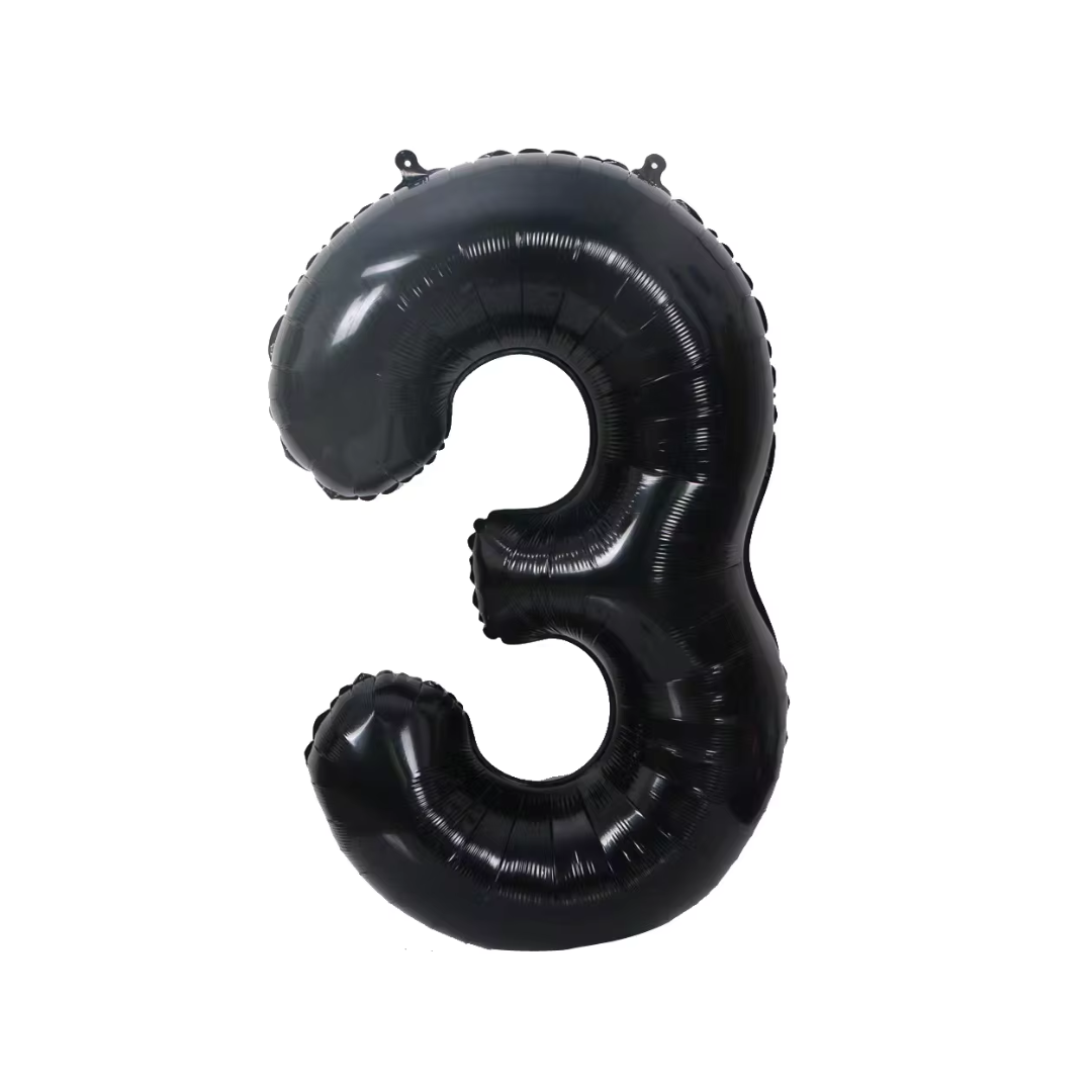 26" Black Number 0-9