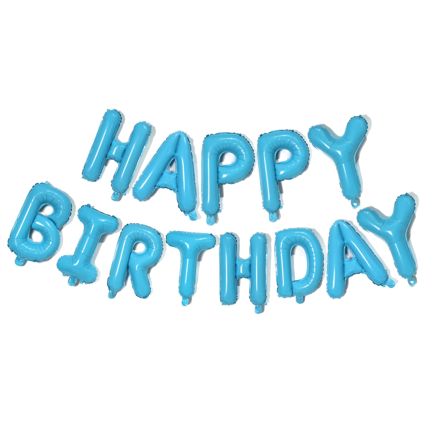 Happy Birthday Blue Script Mylar Balloon