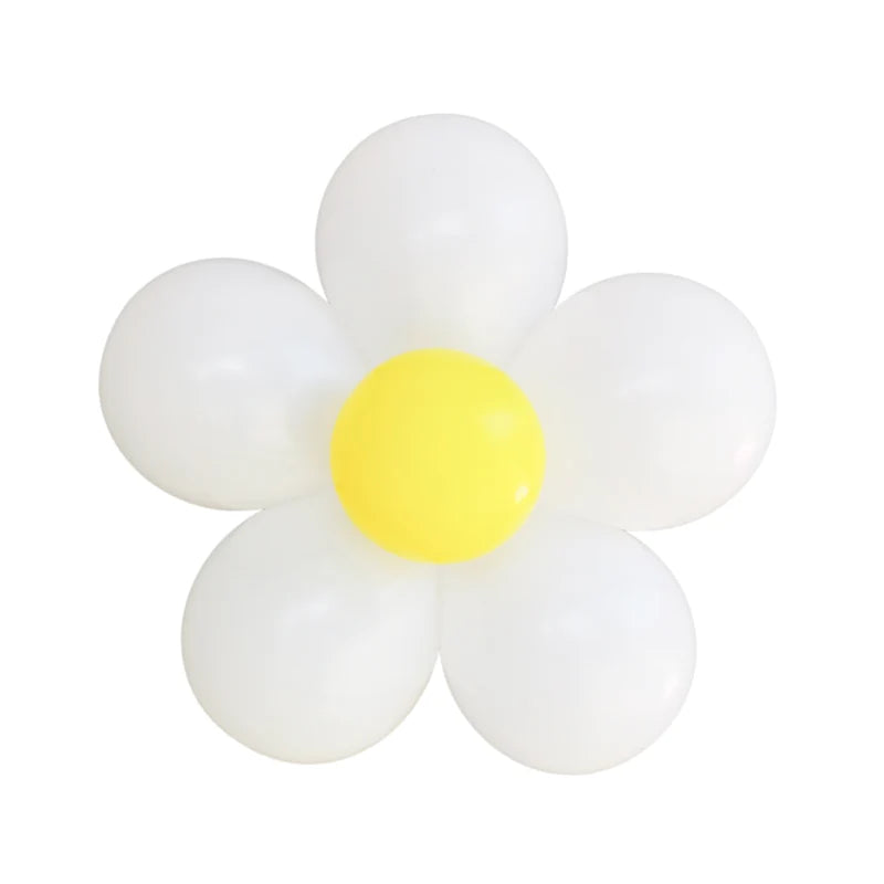 White Daisy Flower Balloon Kits